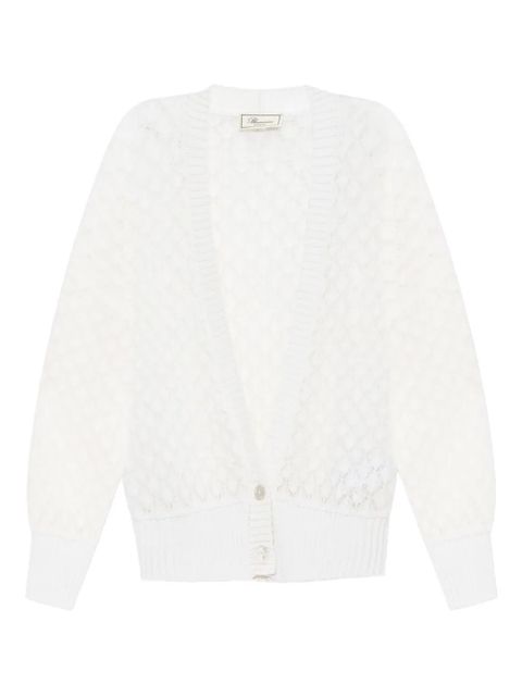 Blumarine open-knit cardigan - White - zdjęcie produktu nr 1
