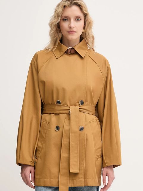 MAX&Co. trencz bawełniany kolor żółty 2526086091200 - zdjęcie produktu nr 1