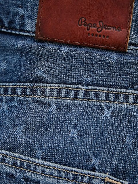 Pepe Jeans spódnica jeansowa kolor niebieski mini prosta PL90112444F0