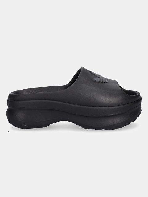 adidas Originals klapki Adifoam Stan Slide W damskie kolor czarny na platformie JI2610 - zdjęcie produktu nr 2