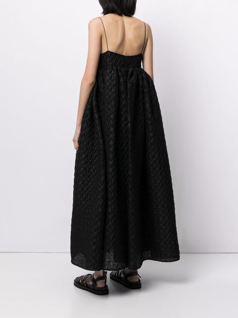Cecilie Bahnsen Beth flared spaghetti-strap dress - Black - zdjęcie produktu nr 2