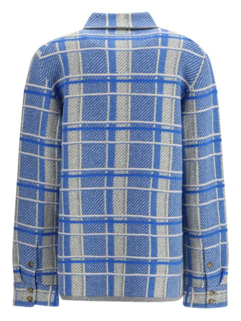 Guest In Residence plaid patch-pocket shirt - Blue - zdjęcie produktu nr 2