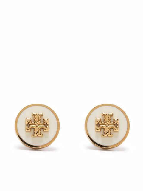 Tory Burch Kira enamel stud earrings - Gold - zdjęcie produktu nr 1