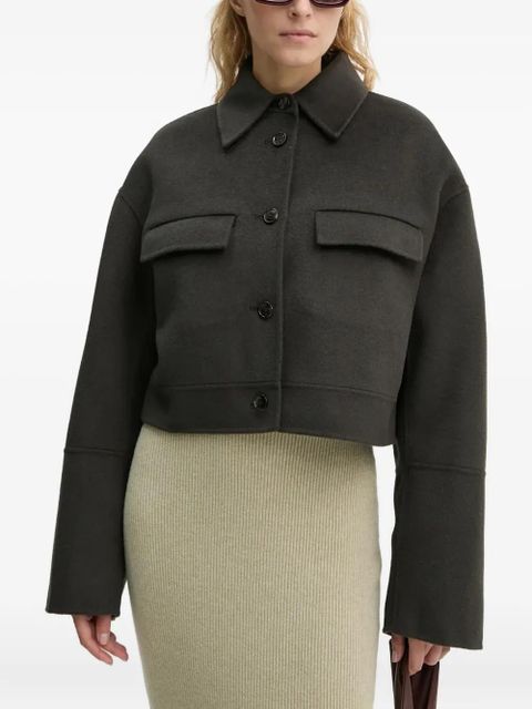 Nanushka buttoned flap-pocket jacket - Grey - zdjęcie produktu nr 2
