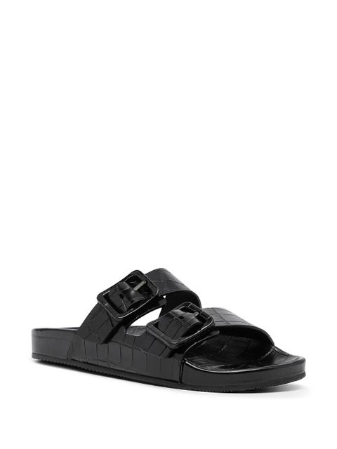 Balenciaga Mallorca crocodile-effect sandals - Black - zdjęcie produktu nr 2