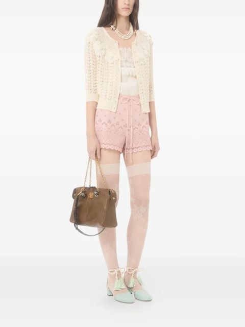 Valentino Garavani embroidered crochet-flower cardigan - Neutrals - zdjęcie produktu nr 2