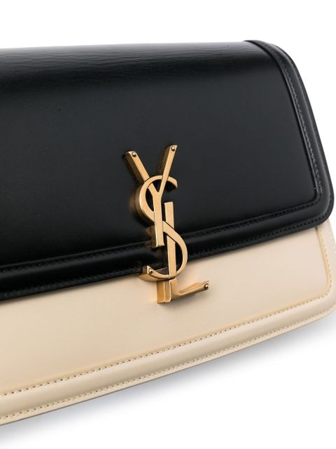 Saint Laurent Solferino two-tone shoulder bag - Black