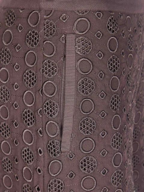 PINKO eyelet-detail trousers - Brown