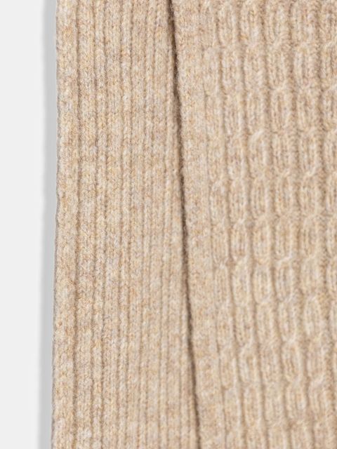 Tommy Hilfiger szalik damski kolor beżowy gładki AW0AW17793