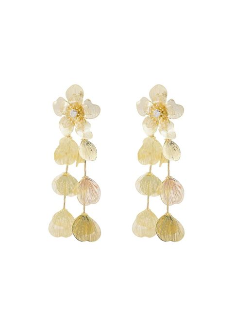 Self-Portrait flower-shaped earrings - Gold - zdjęcie produktu nr 2