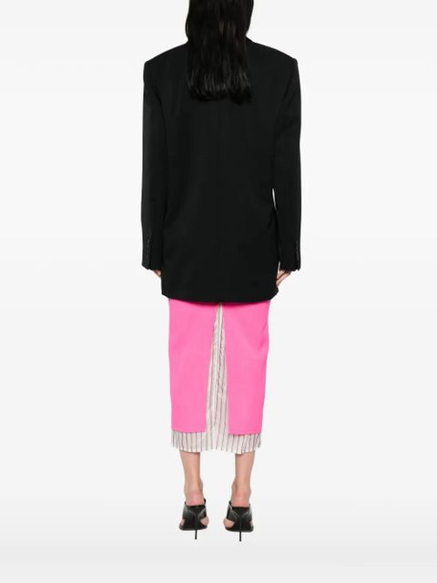 The Attico notched-lapels blazer - Black