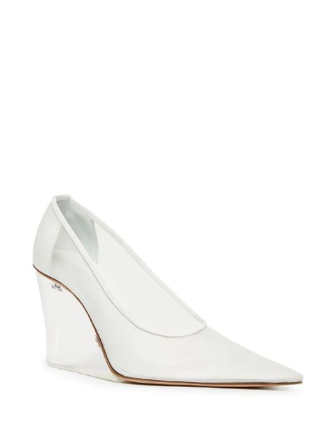 Sportmax 90mm leather wedge platforms - White - zdjęcie produktu nr 2