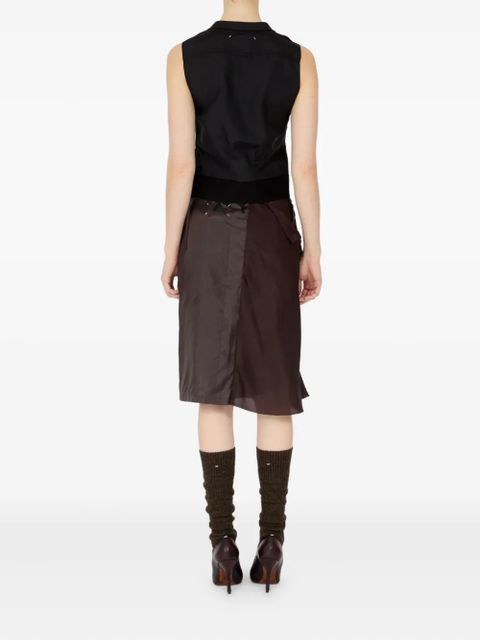 Maison Margiela pleated vest - Black