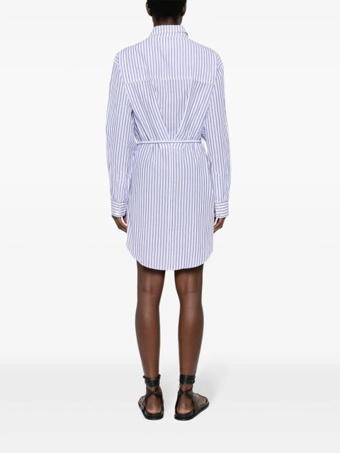 MARANT ÉTOILE Liliane striped shirt dress - Blue