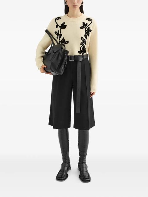 Jil Sander wool shorts - Black