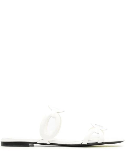 Valentino Garavani Chain 1967 flat slides - White - zdjęcie produktu nr 1