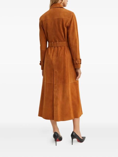 Nour Hammour Tate double-breasted belted coat - Brown