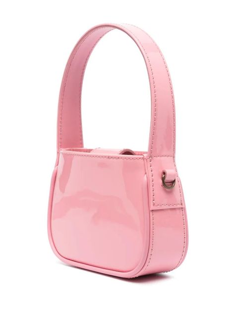 Blumarine crystal-embellished logo tote bag - Pink
