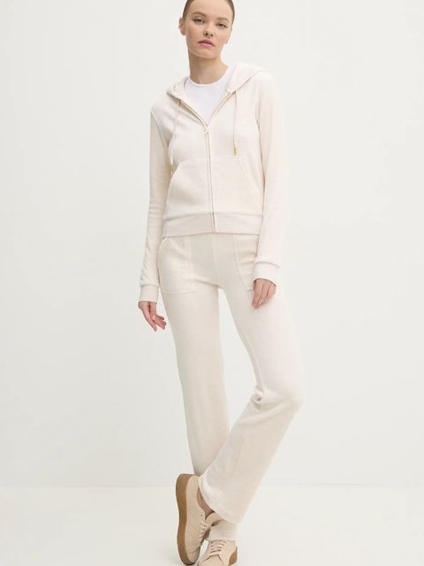 Juicy Couture bluza welurowa ROBERTSON GOLD - zdjęcie produktu nr 2