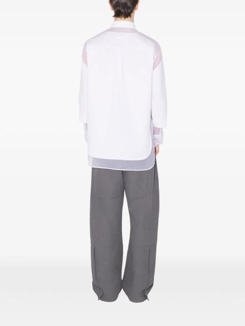 Jean Paul Gaultier buttoned petit grand shirt - White