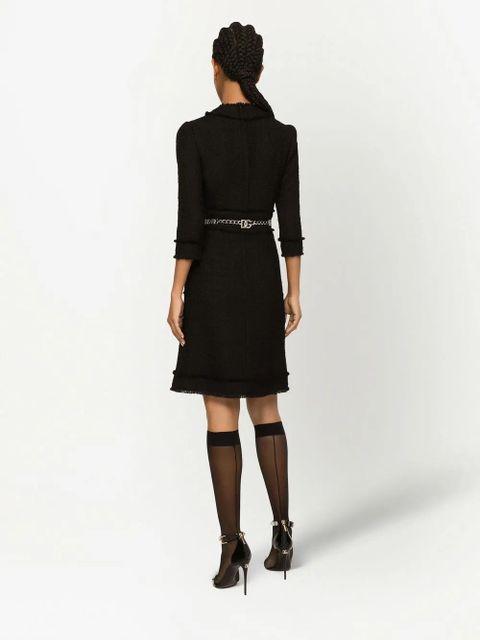 Dolce & Gabbana tweed midi dress - Black