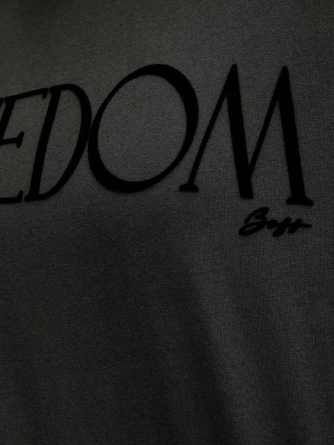 BOSS Orange t-shirt bawełniany damski kolor szary 50556993