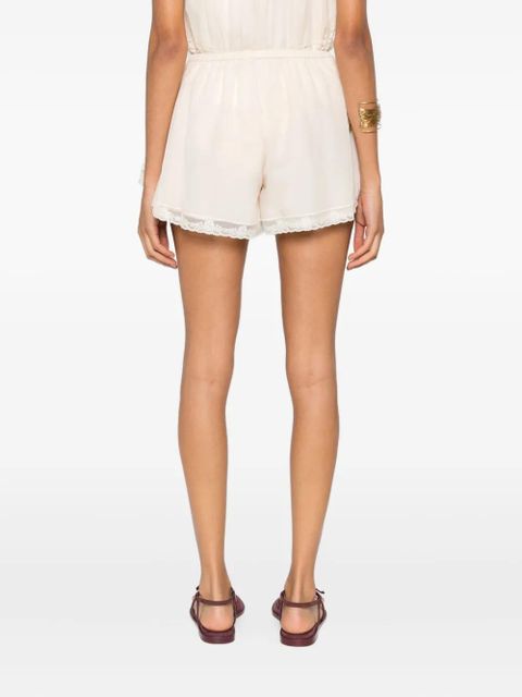 ZIMMERMANN lace-trim shorts - Neutrals