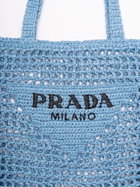 Prada crochet tote bag - Blue