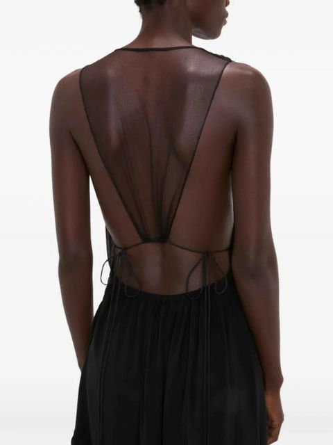 Victoria Beckham lace-trim mini dress - Black