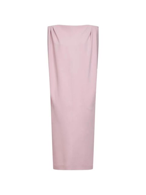 Balenciaga pleat-details midi dress - Pink - zdjęcie produktu nr 2