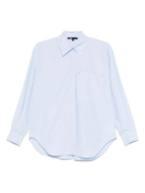 Maje long poplin shirt - Blue - zdjęcie produktu nr 1