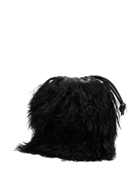 Zadig&Voltaire Rock To Go Frenzy shearling bucket bag - Black