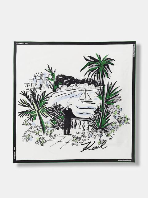 Karl Lagerfeld apaszka damska jedwabna K/SIGNATURE - zdjęcie produktu nr 2