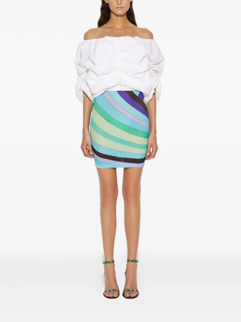 PUCCI puff-sleeve printed dress - White - zdjęcie produktu nr 2