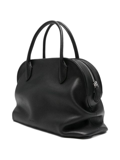 The Row Agnes 12 grained-leather tote bag - Black