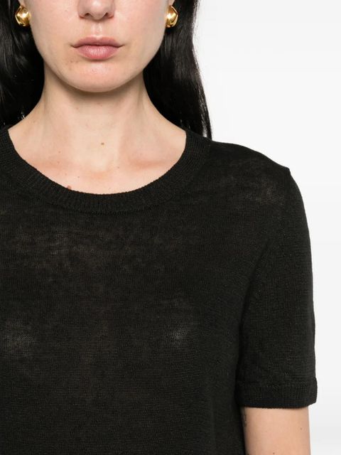 Weekend Max Mara Pancone crew neck top - Black
