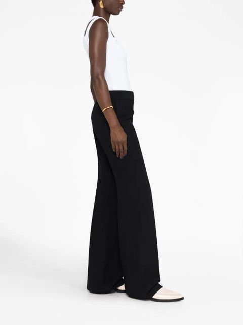 Jil Sander high-waisted flared trousers - Black
