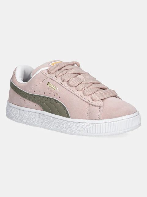 Puma sneakersy skórzane Suede XL kolor różowy 395205