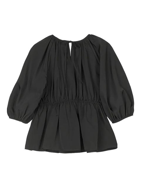 Cecilie Bahnsen Berta gathered top - Black - zdjęcie produktu nr 2
