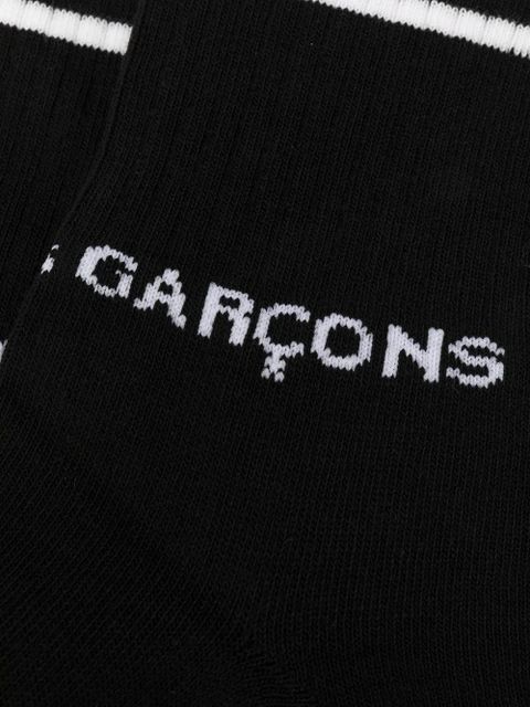 Comme Des Garçons logo print socks - Black - zdjęcie produktu nr 2