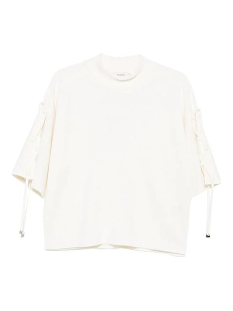 Max Mara lace-up drop-shoulder top - White - zdjęcie produktu nr 1