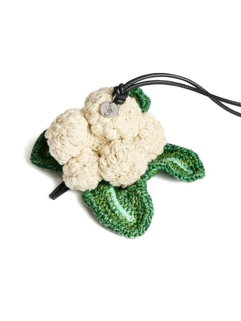 JW Anderson crocheted-cauliflower charm - Neutrals - zdjęcie produktu nr 2