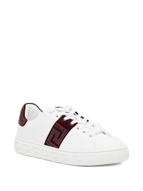 Versace crystal-embellished trainers - White - zdjęcie produktu nr 2