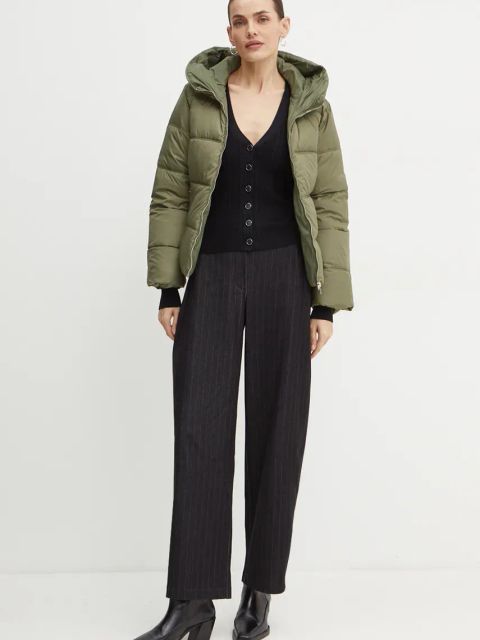 Silvian Heach kurtka STEUR damska kolor zielony zimowa GPA24048PI