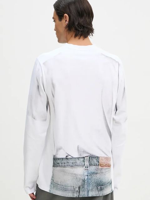 Y/Project longsleeve bawełniany YP TROMPE L'OEIL LONG SLEEVE T-SHIRT kolor biały 204TS021