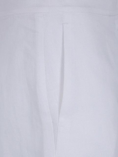Max Mara wide-leg linen trousers - White - zdjęcie produktu nr 2