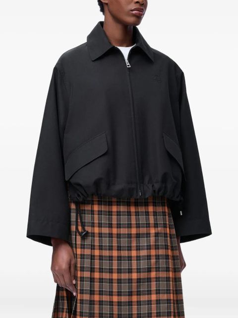 LOEWE hooded zip parka - Black