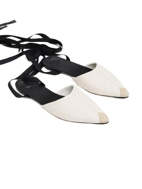 Jacquemus tie strap sandals - Neutrals - zdjęcie produktu nr 2
