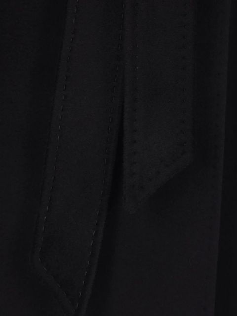 Max Mara belted cashmere double-breasted coat - Black