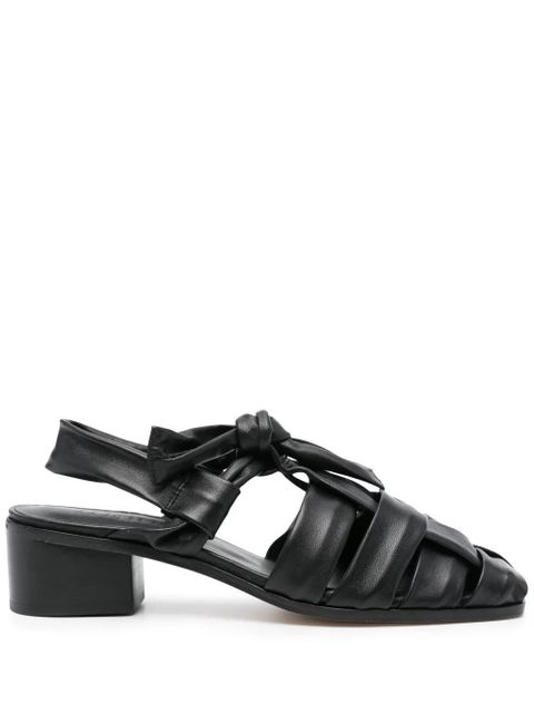 Hereu 50mm leather sandals - Black - zdjęcie produktu nr 1